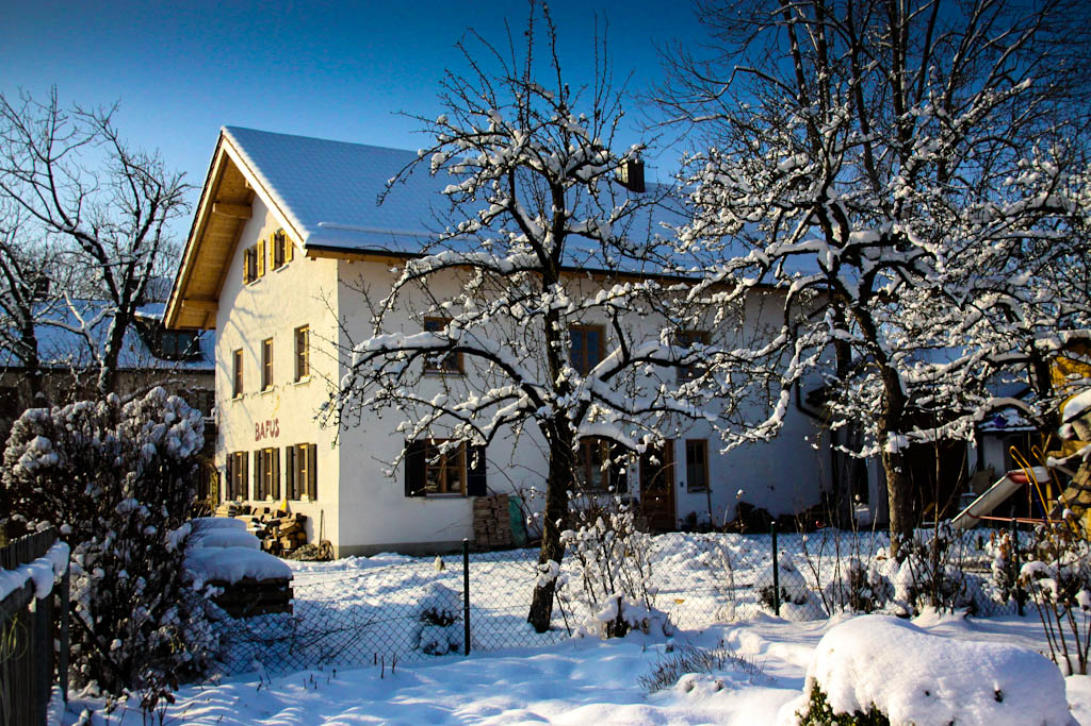 Haus im Winter